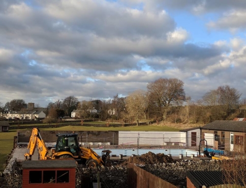 Building work starts at Shap Swimming Pool